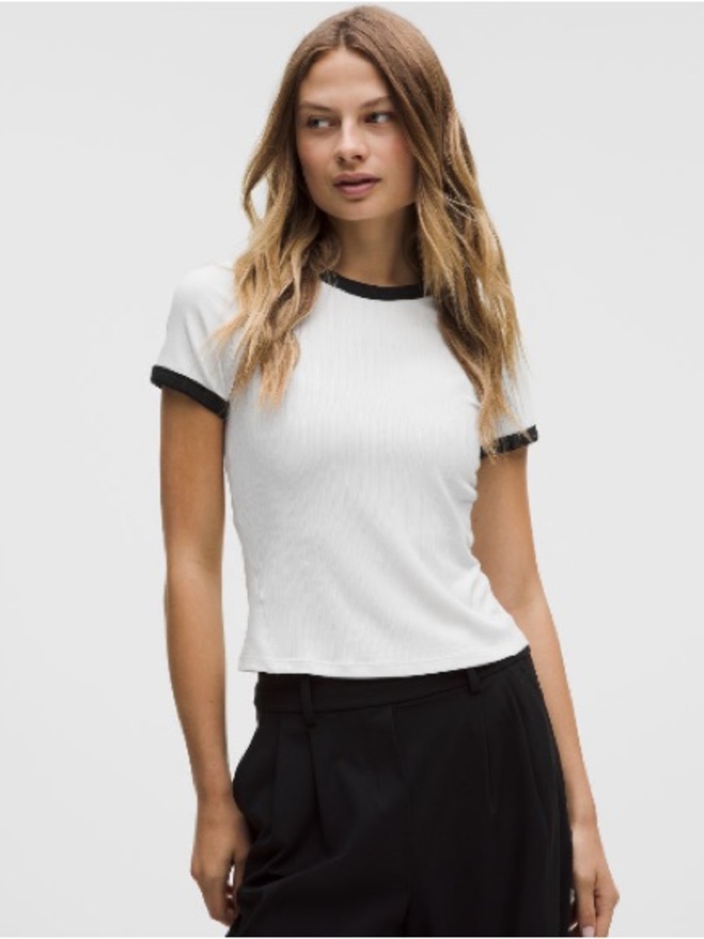 Lululemon hold on tight micro  ribbed tee